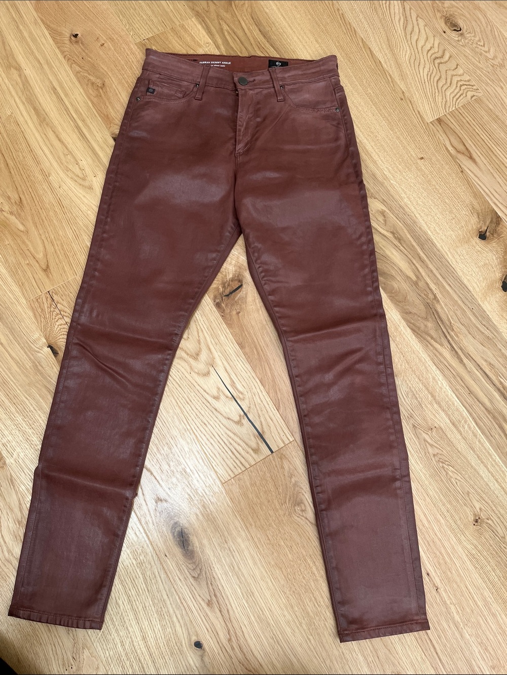 AG Adriano Goldschmied Farrah Women's coasted Skinny Jeans in Brown